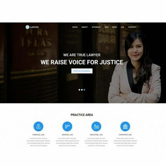 Lawyer – HTML Template