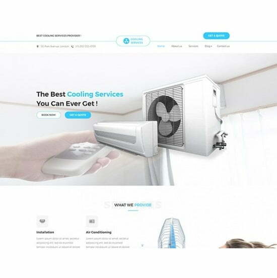Cooling Service – HTML Template