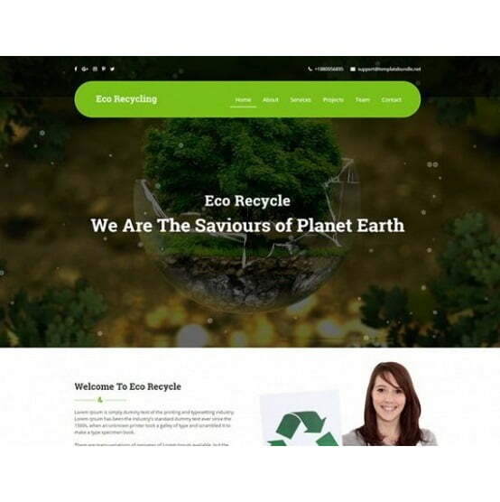 Eco Recycling – HTML Template