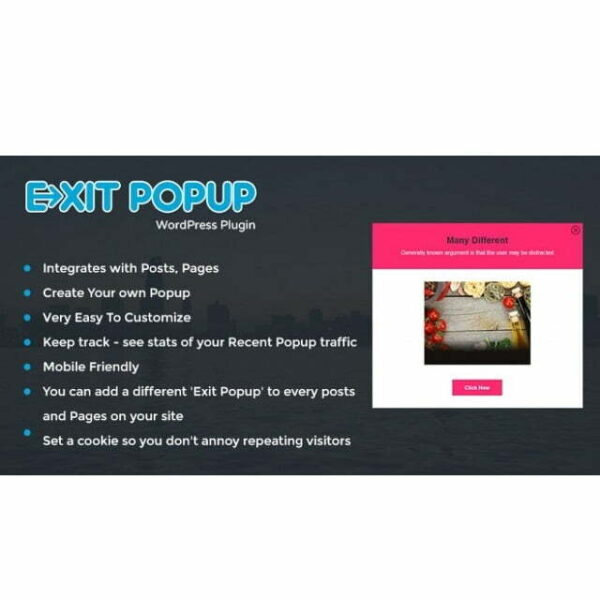 Exit Popup – WordPress Plugin