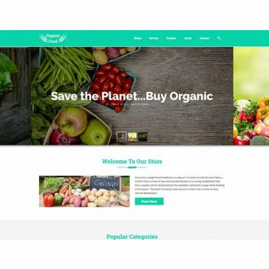 Organic Food – HTML Template