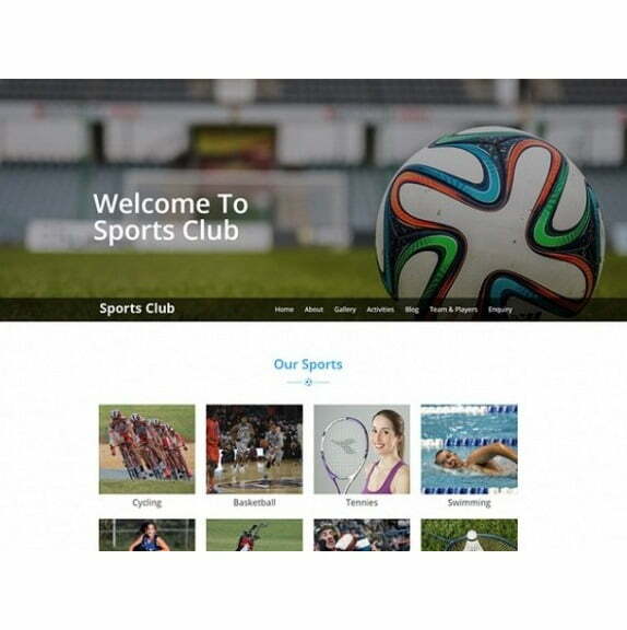 Sports Club – HTML Template
